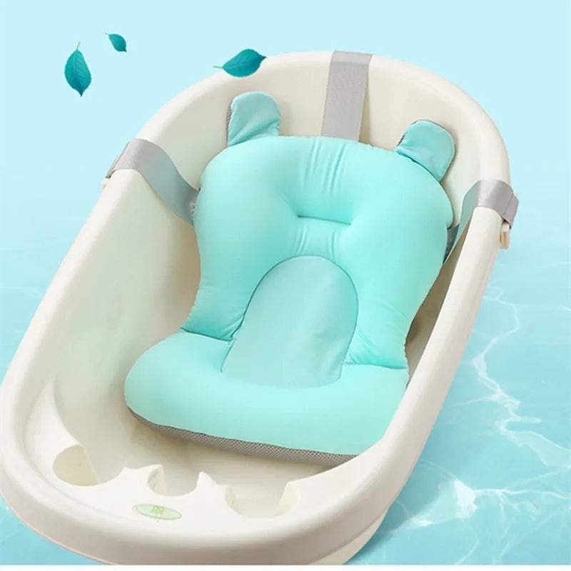 Baby shower bath net mat-foldable baby floating non-slip cushion