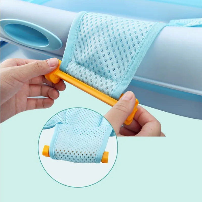 Baby shower bath net mat-foldable baby floating non-slip cushion