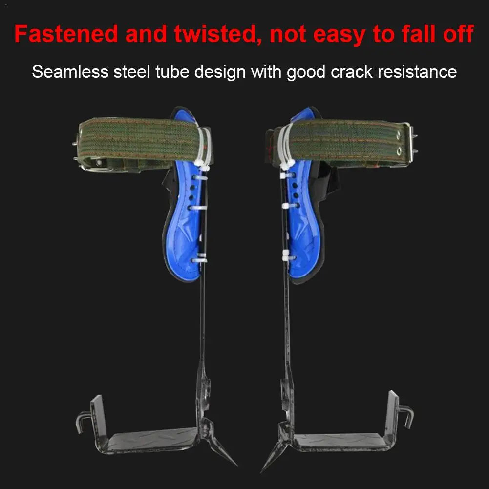 2 Gears Tree Climbing Spike Set Safety Belt Adjustable Lanyard Rope Rescue Belt Tree Climbing Artifact Tree Climbing Tool