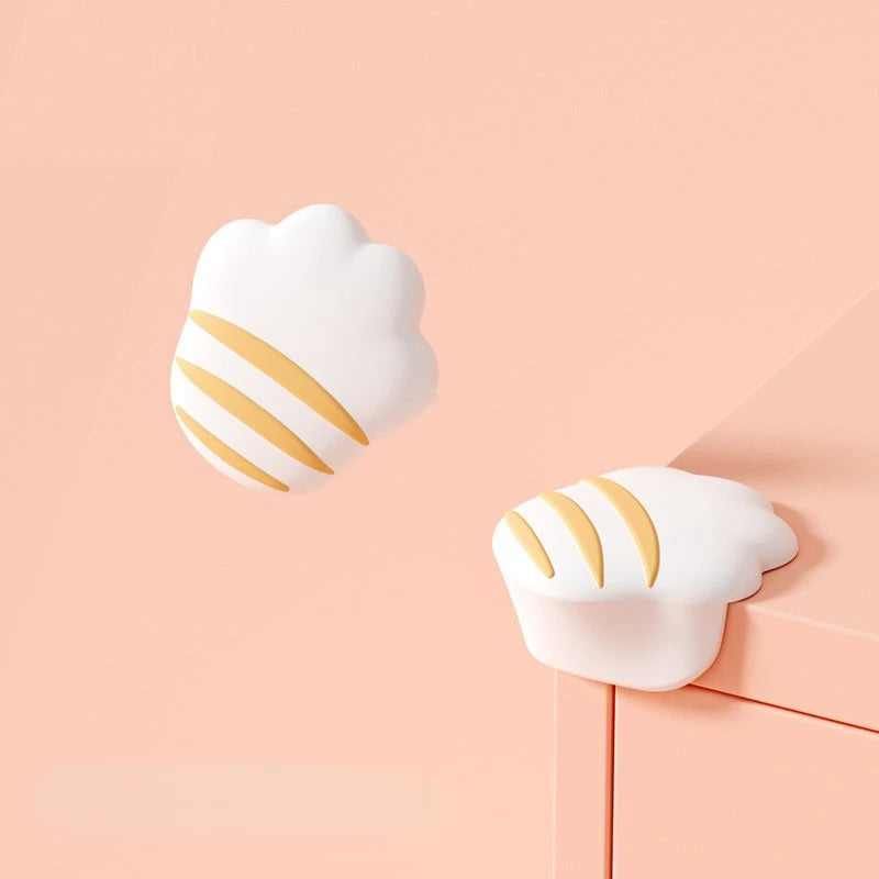 4PCS Cute Baby Safety Corners Furniture Table Edge Protector Kids Anti-collision Angle Infant Silicone Soft Corner Guard Bumper