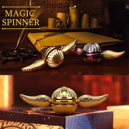 Golden Snitch Fidget Spinner para sa mga Bata Pang-adulto Anti Stress Fidget Laruan Antistress Ball Metal Finger Rotation Spinner Desk EDC Toys