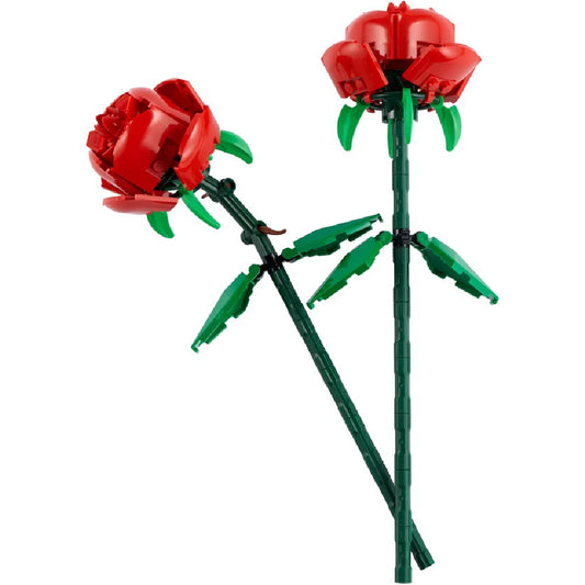 40460 Botanical Flower Series Blocks, Bouquet of Roses, Artificial Flowers for Home Decoration, Display Model for Him/Her,120pcs