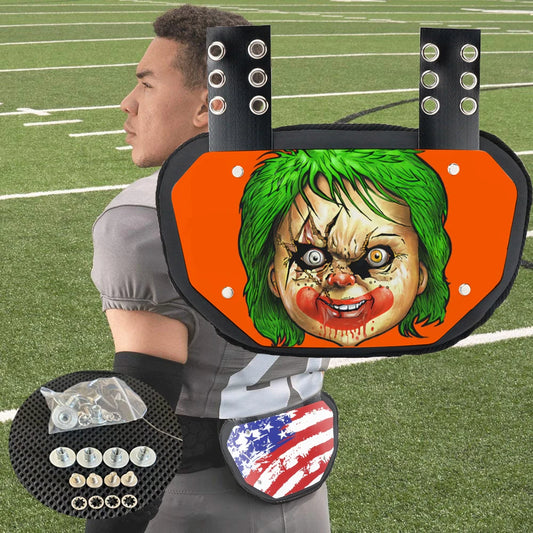 Special Offer Blemish Football Back Plate Rear Lower Back Protector Hard Outer Shell High-Impact Protection Football Gear