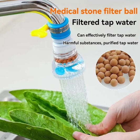 360 Degree Rotatable Telescopic Filter Faucet Anti Splash Water Extendable Maifanshi Water Purification Practical Small Tool