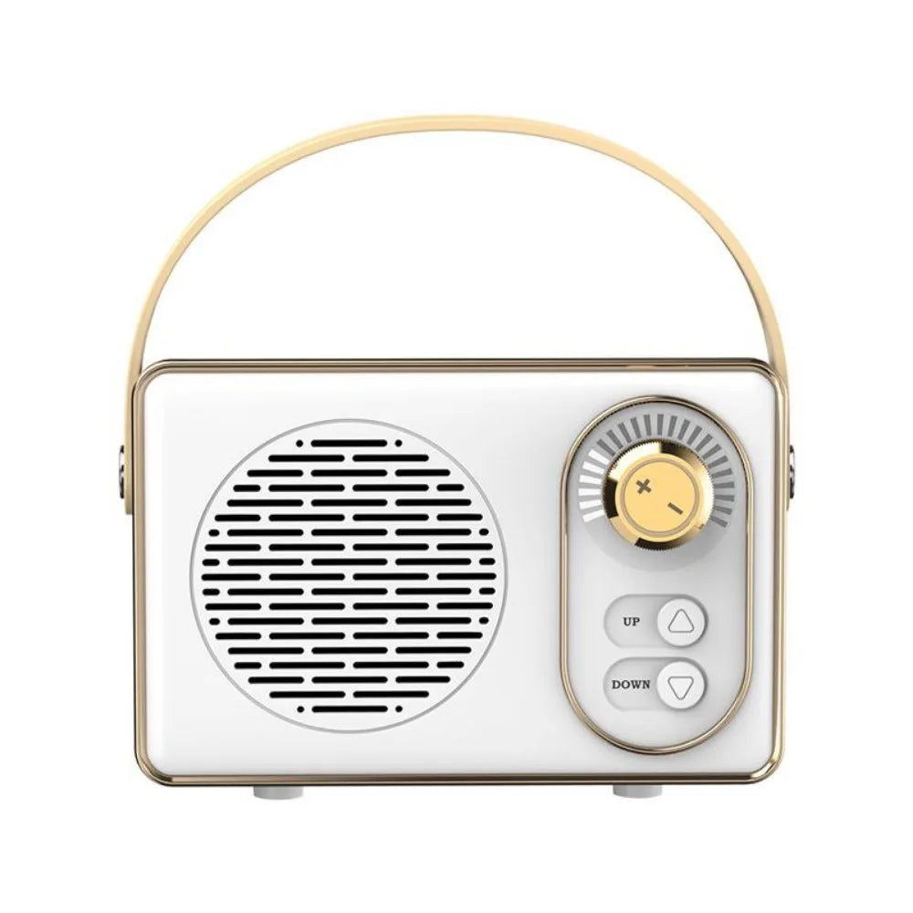 Retro Bluetooth Portable Speaker With FM Radio Small Wireless Stereo,Loud Volume TF Card Slot and MP3 Player for iPhone Android