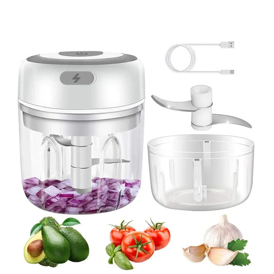 Electric Kitchen Food Chopper Mini Food Supplement Machine Usb Portable Meat Grinder Vegetable Chopper For Baby Food Gadgets
