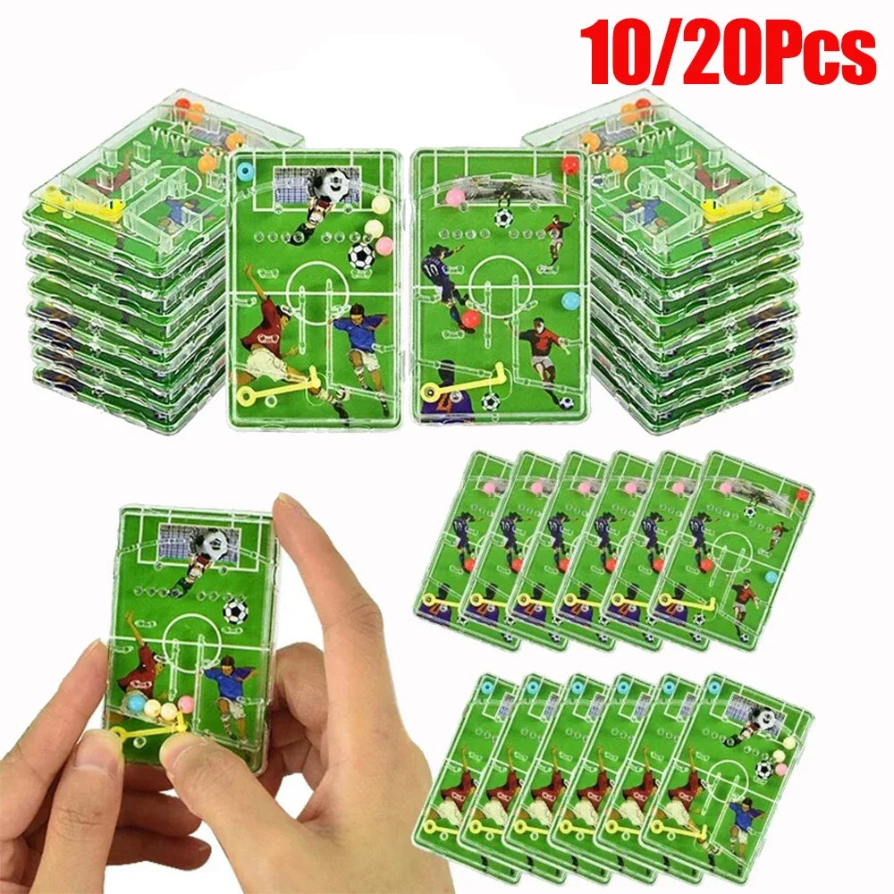 10/20pcs Football Party Favors Maze Game Boys Soccer Theme Birthday Party Decoration Kids Christmas Gift Toy Supplies