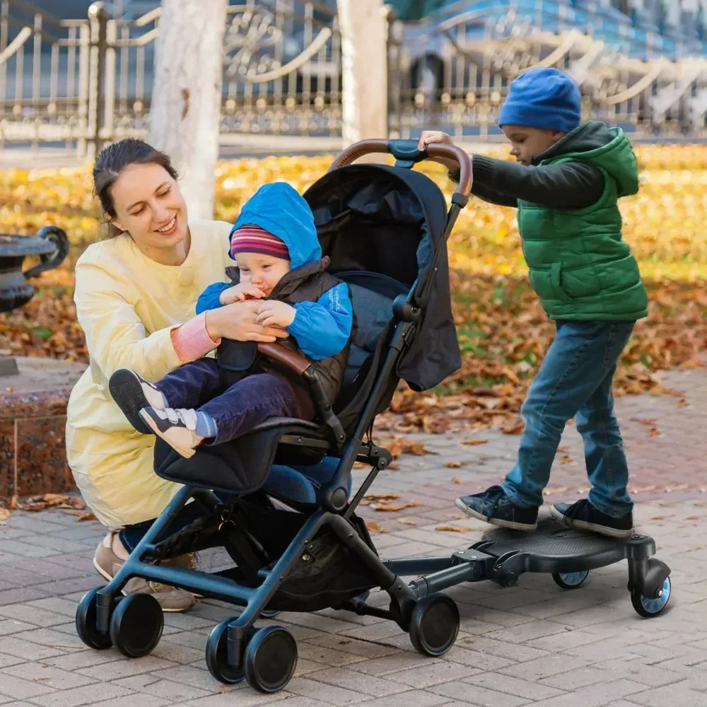 I-upgrade ang Iyong Paglakad gamit ang 2-in-1 Sit and Stand Stroller Board para sa Pangalawang Sanggol - Tugma sa Karamihan sa mga Baby Stroller