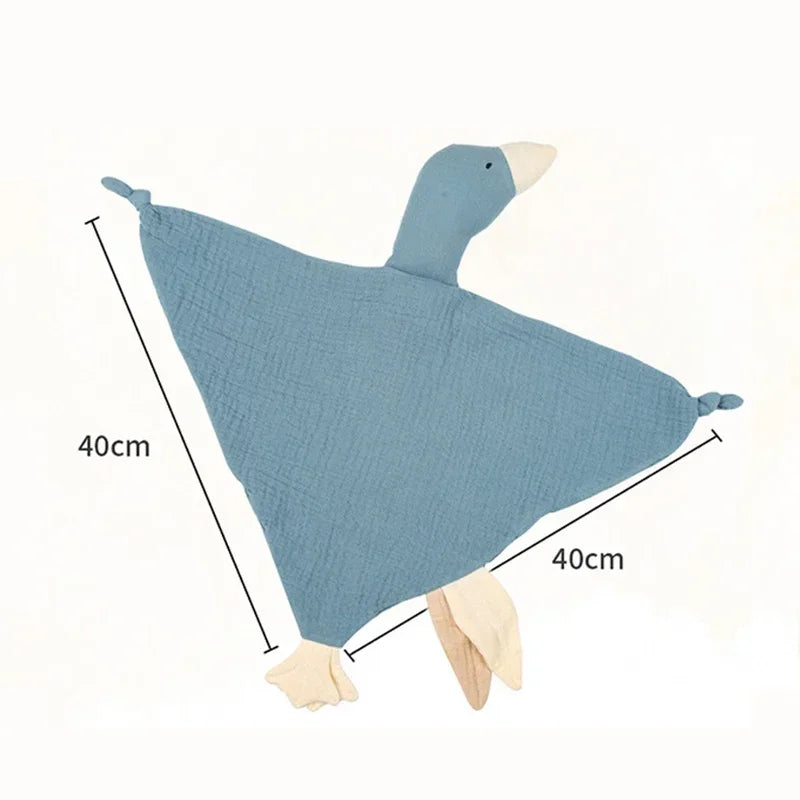 Baby Soother Appease Towel Bib Soft Animal Goose Doll Teether Mga Sanggol Comfort Sleeping Nursing Cuddling Blanket Laruan