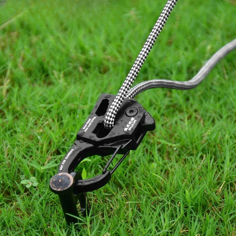 Tent Rope Tensioner Aluminum Alloy Rustproof Strong Load-bearing Lightweight Portable Tent Cord Adjuster Tent Accessories