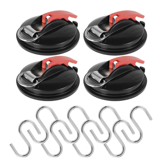 Suction Cup Hanger Systems, Suitable for Camping Gear Attachment Multifunctional Car Home Organization Secure Tent Setup