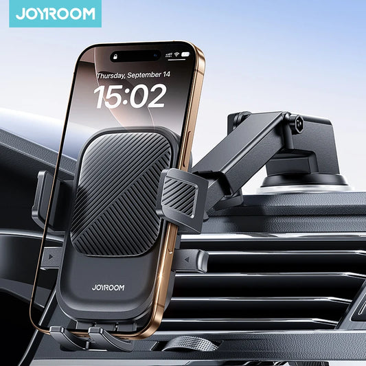 Joyroom Universal Car Mount Phone Holder with Suction Cup Base Dashboard Car Phone Holder for iPhone Samsung, Google, Huawei