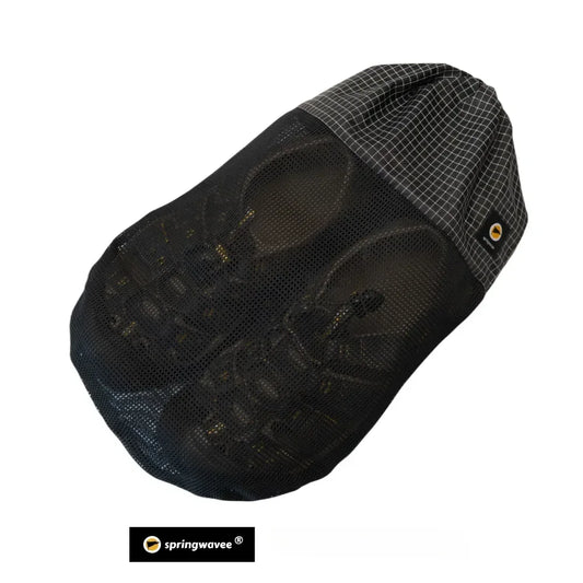 SPRINGWAVEE Outdoor Shoes Bag UHMWPE Shoe Storage Organizer Mesh Bag Portable for Tourism Travel Camping Hiking Sports Gear