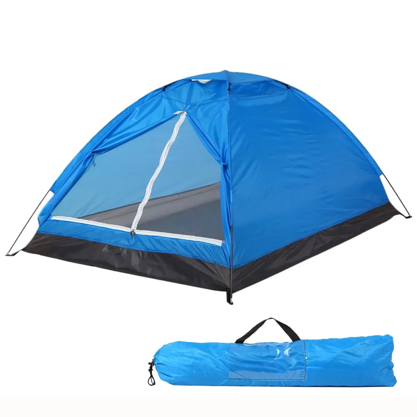 2 Person Camping Tent Easy Set-Up Lightweight Garden Sun Shield Outdoor Hiking Camping Tents Accessories With Carrying Bag