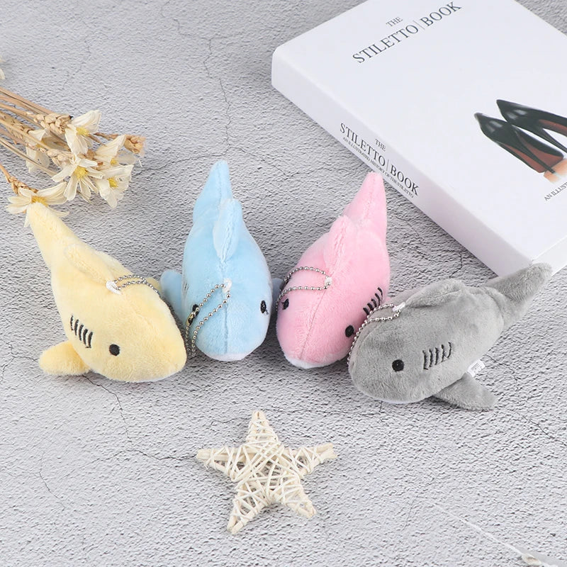 12CM Keychain Gift Shark Plush Stuffed TOY DOLL Kids Maliit na Mini Cute Marine Animals Plush Toys