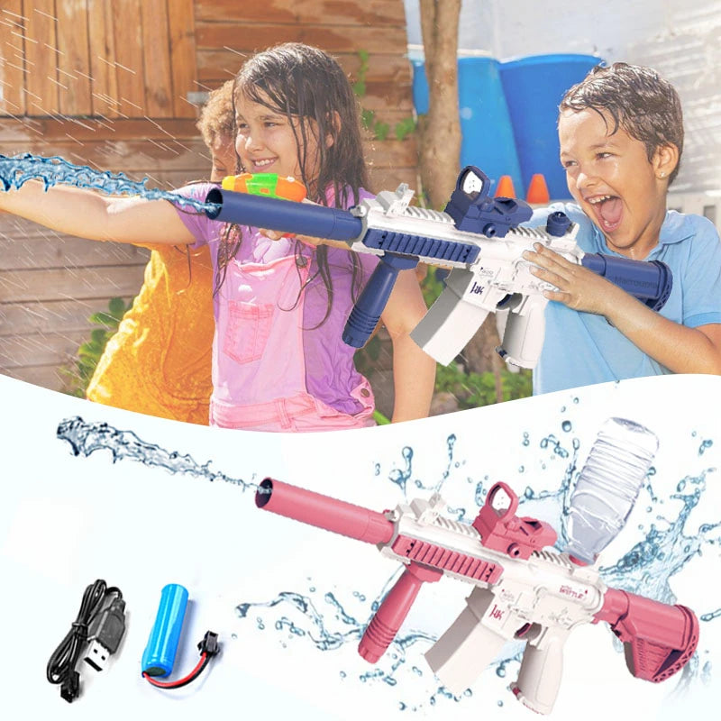 Water Gun Electric Pistol Shooting Toy M416 Buong Awtomatikong Summer Shoot Beach Panlabas na Kasayahan Laruan para sa mga Bata Regalo ng Mga Batang Babae