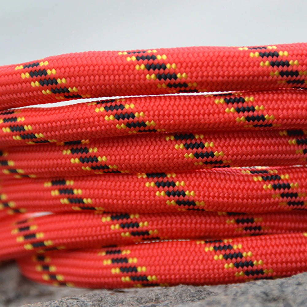 10M Static Rock Climbing Rope Cord Rock Tree Wall Climbing Equipment Gear Outdoor Survival Fire Escape Rescue Safety Rope