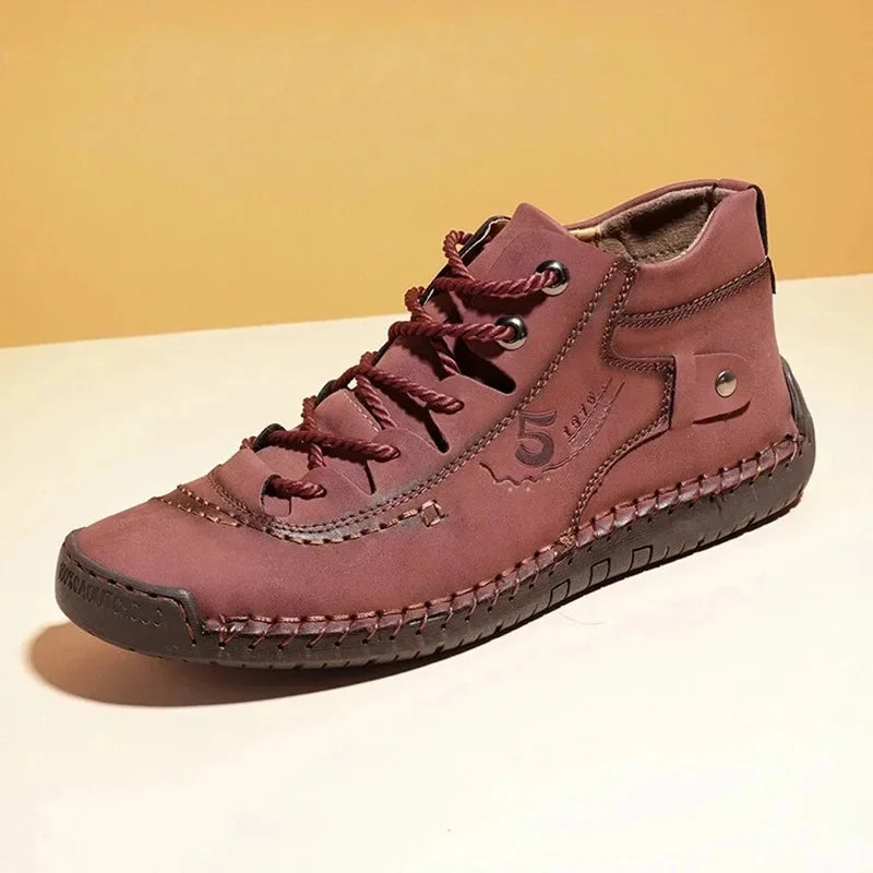 2024 New Fashion Male Leisure Vacation Soft Driving Shoes Sneakers Men Shoes Men Casual Shoes Leather Outdoor Walking Sneakers