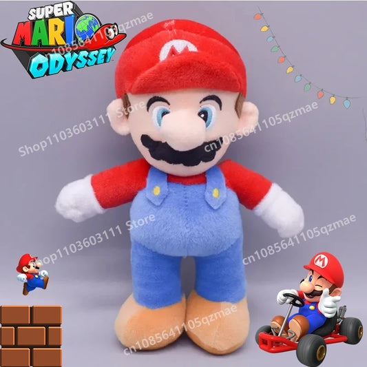 25cm Super Mario Bros Plush Toy Game Anime Luigi Plush Doll Soft Plushes Pendant Toys Stuffed Dolls Kids Birthday Decor Gifts