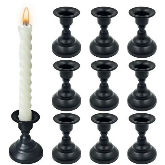 Candle Holder Base Retro Appearance Decorative Iron Candle Display Stand Dining Table Candle Holder Ornament