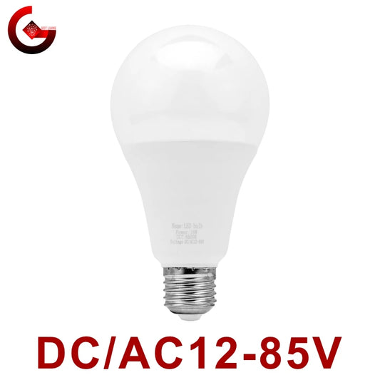 LED Bulb E27 DC/AC 12V-85V 3W 6W 9W 12W 15W 18W 25W Low Voltage Light 12 Volts Spotlight Lighting Cold/Warm White Lamp