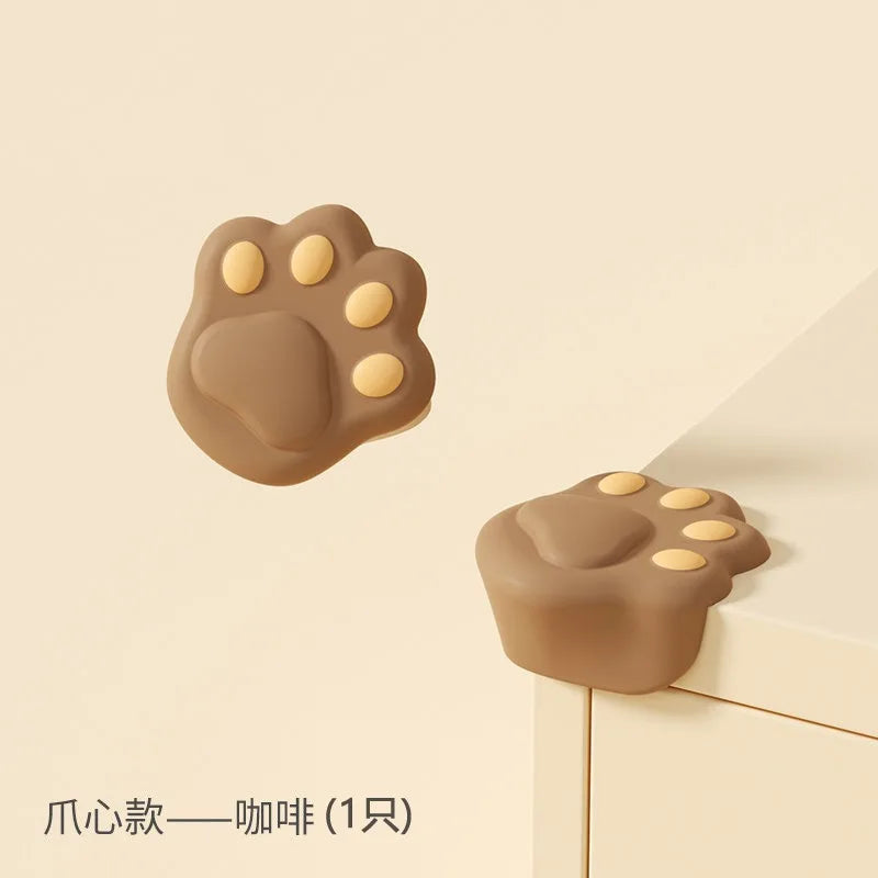 4PCS Cute Baby Safety Corners Furniture Table Edge Protector Kids Anti-collision Angle Infant Silicone Soft Corner Guard Bumper