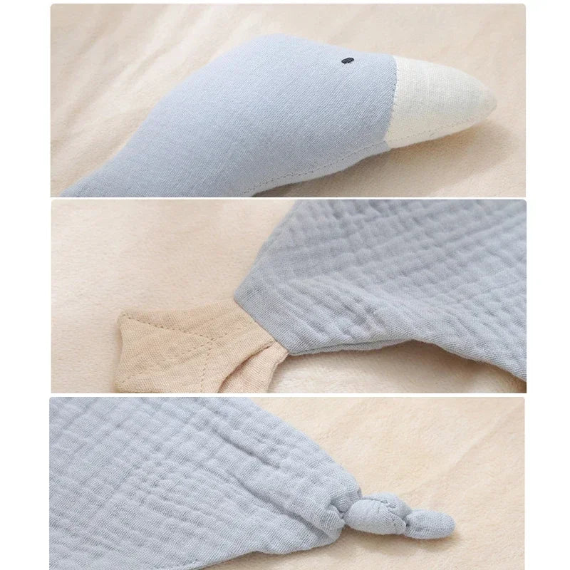 Baby Soother Appease Towel Bib Soft Animal Goose Doll Teether Mga Sanggol Comfort Sleeping Nursing Cuddling Blanket Laruan