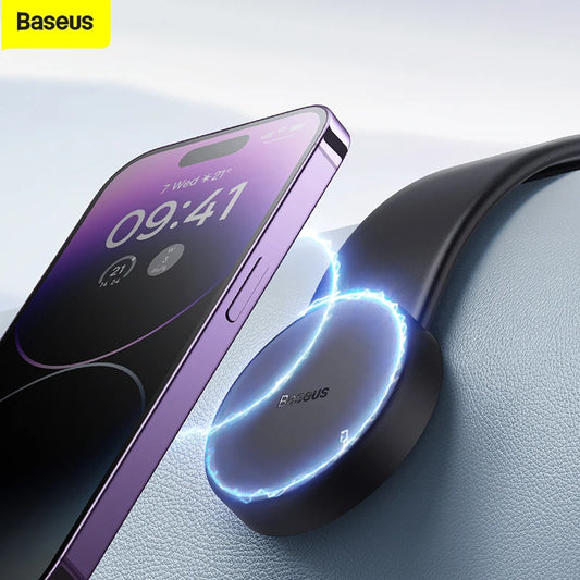 Baseus Magnetic Car Phone Holder Universal For iPhone 14 13 12 Pro Car Phone Stand Support Clip Mount Holder Magsafe Holder