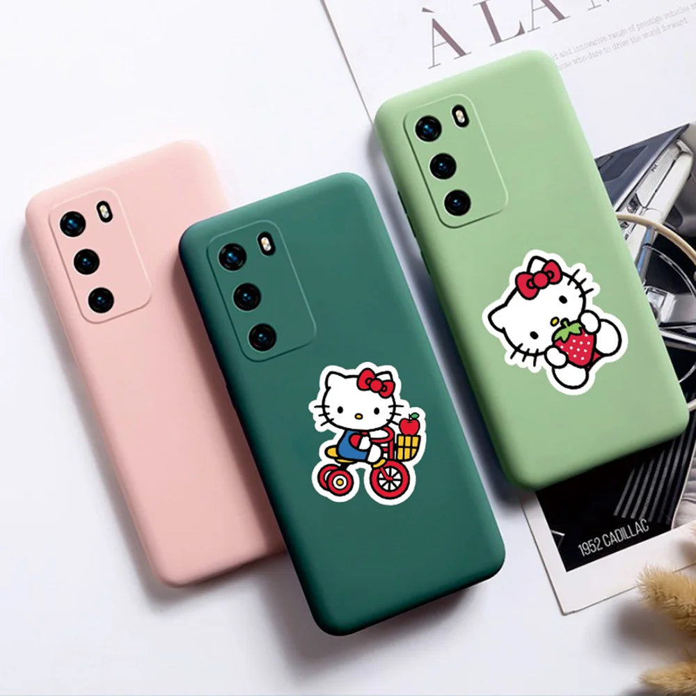 10/30/50PCS Hello Kitty Cute Anime Stickers Graffiti Decals DIY Phone Fridge Laptop Sticker Decoration Classic Toys
