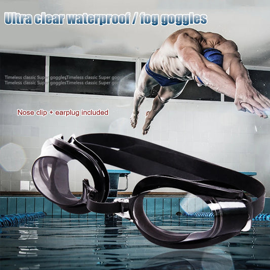 Swimming Goggles Anti Fog Adult Swim Goggles No Leaking Full Protection Pool Goggles Waterproof Clear Vision for Women Men
