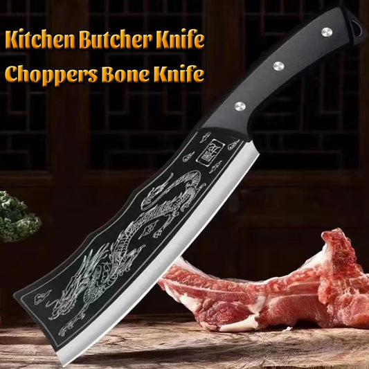 Professional Kitchen Knives Chopping Knife Meat Cleaver Butcher Knife Handmade Forged Knife Household Fruit Vegetable Knife