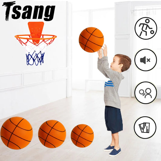 Silent Basketball Sports Indoor Children High Density Foam Ball Bouncing High Diameter 24/22/18cm Kids Birthday Christmas Gift