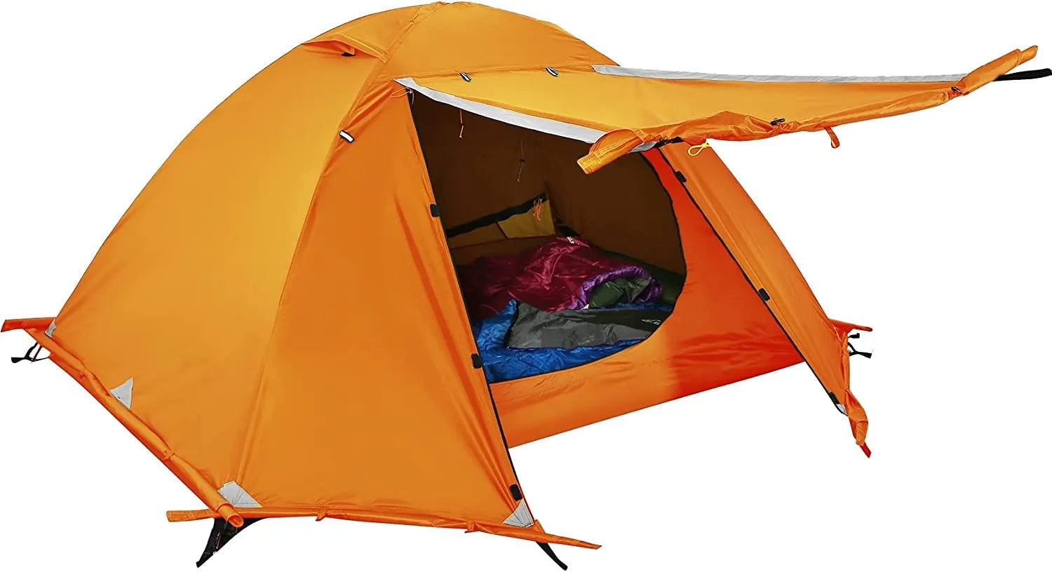 Woqi Lightweight 1 Person Backpacking Tent 4 Season Ultralight Waterproof Camping Tent Large Size Easy Setup Tent for Winter