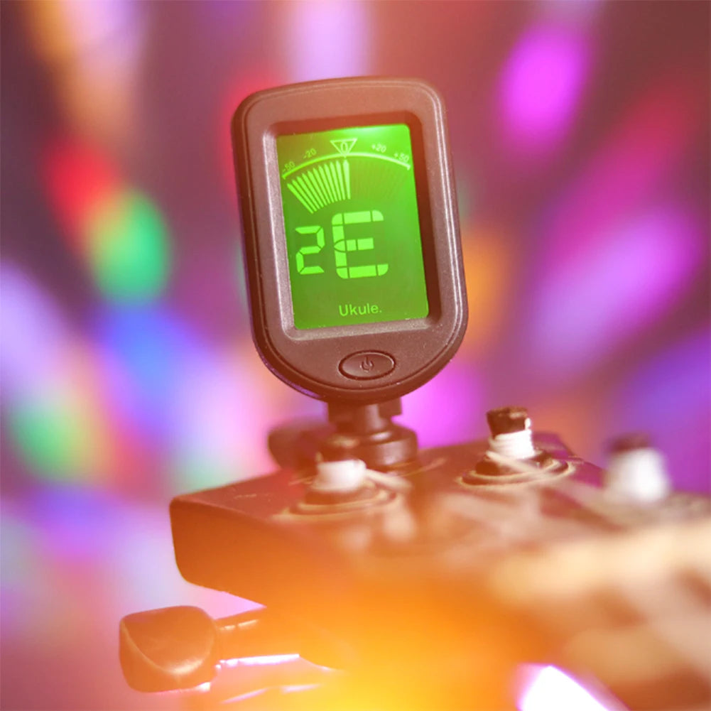 10-1PCS 3V Guitar Tuner Instruments Clip on Electronic Tuner For Guitar Bass Ukulele Violin Mandolin Banjo Guitar Accessories
