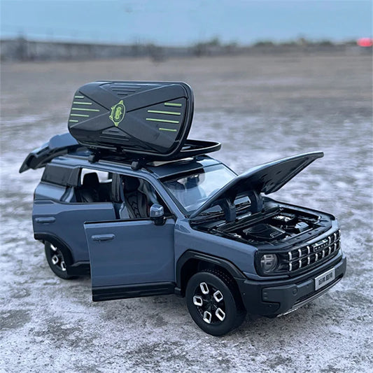 نموذج سيارة هافال X-DOG SUV من السبائك المعدنية بمقياس 1:32، مركبات الطرق الوعرة، نموذج سيارة محاكاة، مجموعة ألعاب للأطفال، هدية
