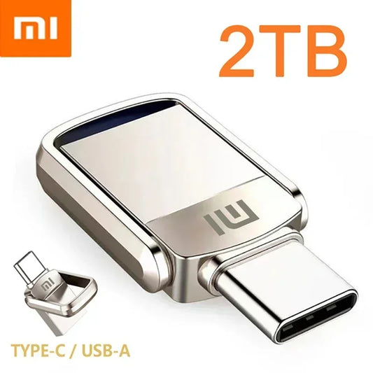 Xiaomi Original Metal USB Flash Drive 2TB Large Capacity Portable Pendrive USB 3.0 High-Speed File Transfer Waterproof U Disk
