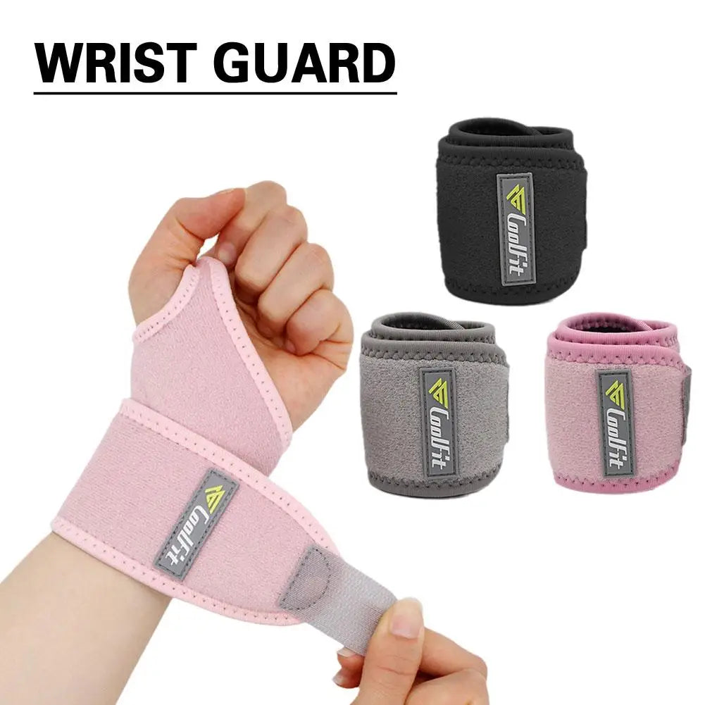 1pc Unisex Wrist Guard Band Brace Support Carpal Tunnel Protective Strain Bandage Gear Sprains Gym Strap Sports Relief Pain K5g0