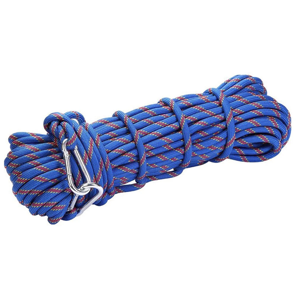 10M Static Rock Climbing Rope Cord Rock Tree Wall Climbing Equipment Gear Outdoor Survival Fire Escape Rescue Safety Rope