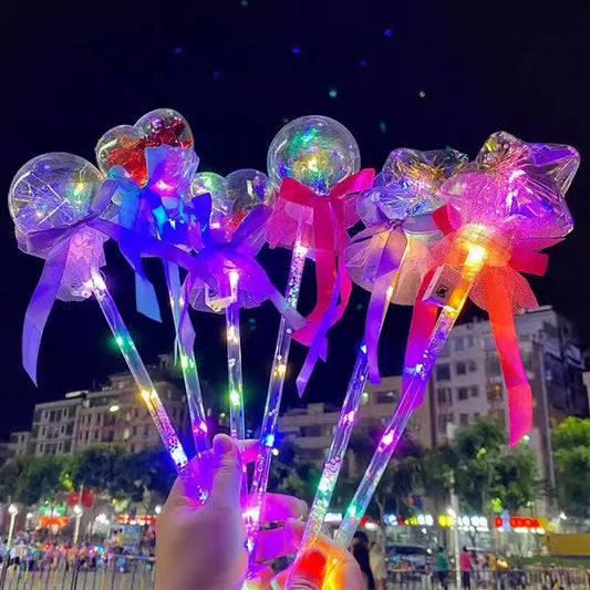 50PCS Fairy Wand Wave Balls Magic Wand Shiny Balls, Favors Party Supplies Gifts Children's Light Up Toys，Christmas gift