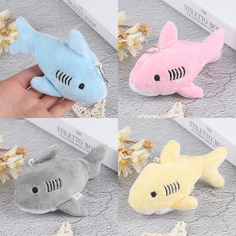 12CM Keychain Gift Shark Plush Stuffed TOY DOLL Kids Maliit na Mini Cute Marine Animals Plush Toys