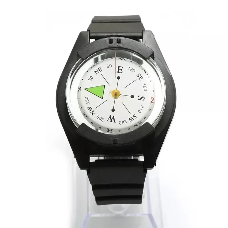 Wrist Watch Compass Compass Portable Waterproof Acrylic Compass Outdoor Hiking Camping Diving Survival Gear