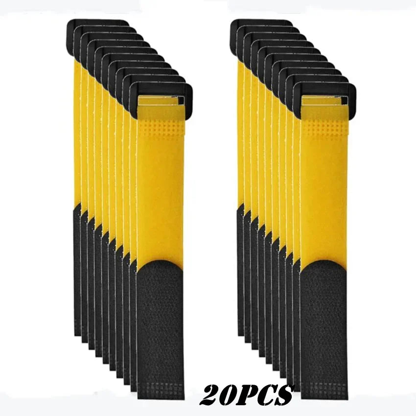 5/10/20Pcs Fishing Rod Tie Holders Straps Belts Suspenders Fastener Hook Loop Cable Cord Ties Fishing Tools Accessories Gadget