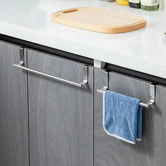 Easy Installation Towel Holder Towel Storage Rack Kitchen Towel Holder with Strong Load-bearing for Cabinet Door for Organizing