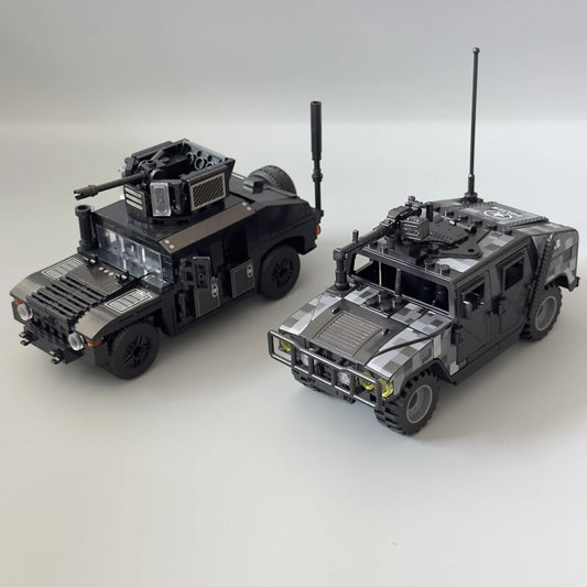 Black Hummer 2 Assembly Model Puzzle Assembly Building Blocks Regalo ng Laruang Armored Vehicle,Halloween/Araw ng Thanksgiving/Regalo sa Pasko