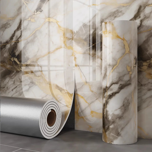 40cm Modern Oil-proof Kitchen Wall Stickers Self-adhesive Waterproof Stain-resistant Countertop Protective Film Easy for Clean