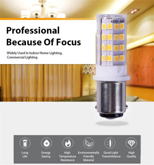 Household Sewing LED Bulb BA15D Light Illuminate 3.5W AC 220V Lamp For Privilege Janome Brother Sewing Machine Light Accessories