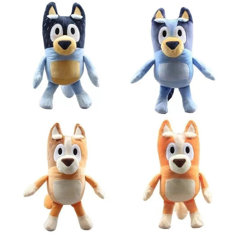 17cm 28cm Blueyed Dog Bingo Family Plush Toy Cartoon Dog Soft Stuffed Animals Mga Manika Kaarawan Christmas Gifts Family Blue-y Bingo