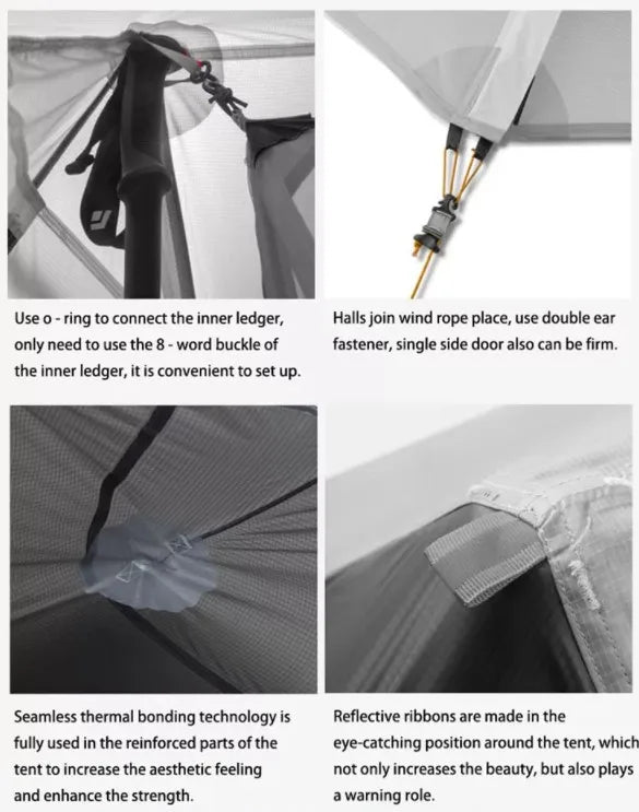 3FUL GEAR LanShan 1 fessional outdoor camping mountaineering tent 1 person waterproof for 3 seasons 2 Man Tent