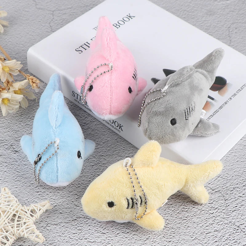 12CM Keychain Gift Shark Plush Stuffed TOY DOLL Kids Maliit na Mini Cute Marine Animals Plush Toys